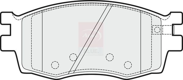 Apec Blue PD3207 Brake Pad Set, disc brake - 1