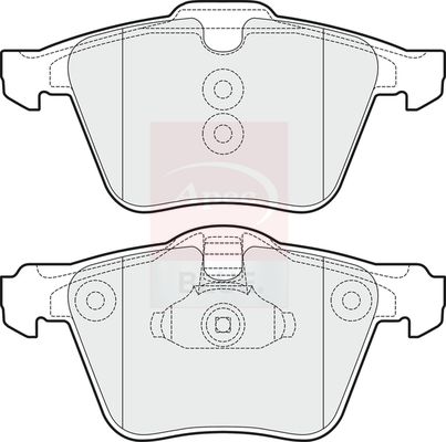 Apec Blue PD3208 Brake Pad Set, disc brake - 1