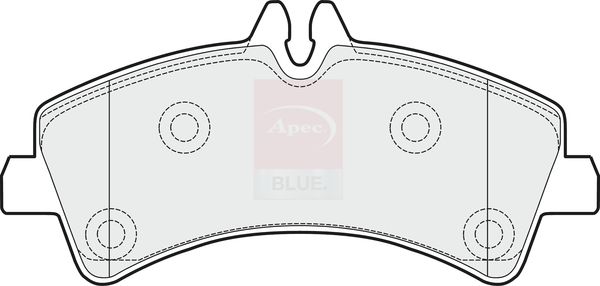 Apec Blue PD3211 Brake Pad Set, disc brake - 1