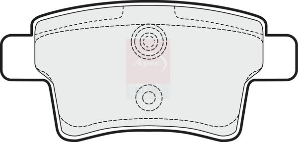 Apec Blue PD3212 Brake Pad Set, disc brake - 1