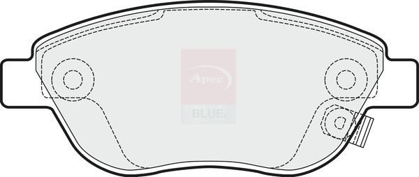 Apec Blue PD3214 Brake Pad Set, disc brake - 1