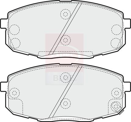 Apec Blue PD3219 Brake Pad Set, disc brake - 1
