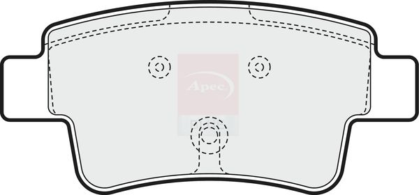Apec Blue PD3221 Brake Pad Set, disc brake - 1