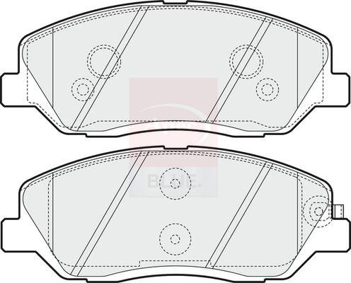 Apec Blue PD3222 Brake Pad Set, disc brake - 1