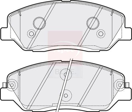 Apec Blue PD3222 Brake Pad Set, disc brake - 2