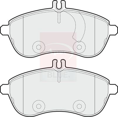Apec Blue PD3223 Brake Pad Set, disc brake - 1