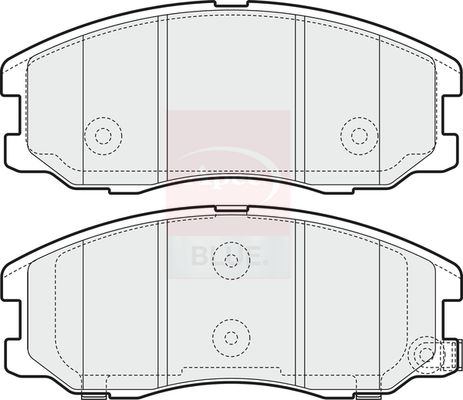 Apec Blue PD3226 Brake Pad Set, disc brake - 1