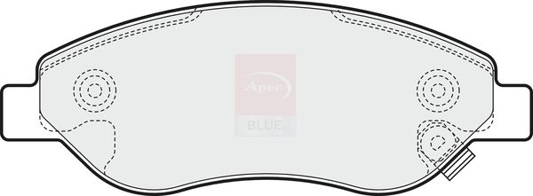 Apec Blue PD3227 Brake Pad Set, disc brake - 1