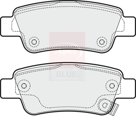 Apec Blue PD3229 Brake Pad Set, disc brake - 1