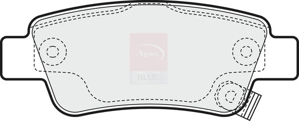 Apec Blue PD3229 Brake Pad Set, disc brake - 2