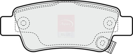 Apec Blue PD3229 Brake Pad Set, disc brake - 2