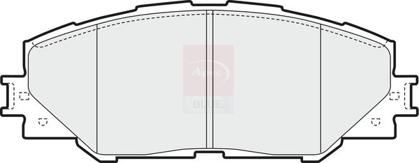 Apec Blue PD3231 Brake Pad Set, disc brake - 1