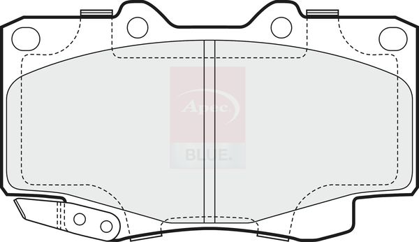 Apec Blue PD3232 Brake Pad Set, disc brake - 1