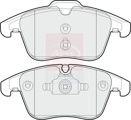 Apec Blue PD3233 Brake Pad Set, disc brake - 1