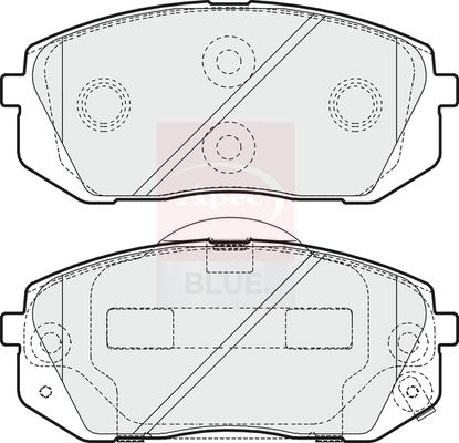 Apec Blue PD3234 Brake Pad Set, disc brake - 1