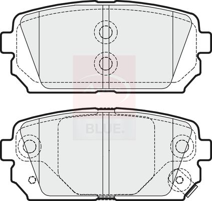 Apec Blue PD3235 Brake Pad Set, disc brake - 1