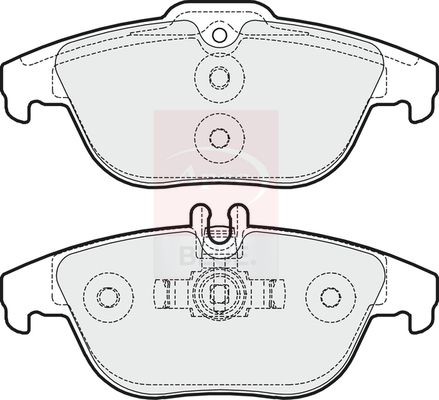 Apec Blue PD3236 Brake Pad Set, disc brake - 1