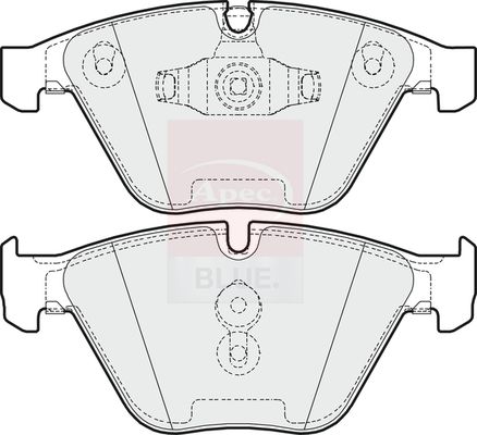 Apec Blue PD3238 Brake Pad Set, disc brake - 1