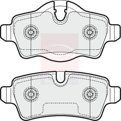 Apec Blue PD3240 Brake Pad Set, disc brake - 1