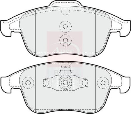 Apec Blue PD3241 Brake Pad Set, disc brake - 1
