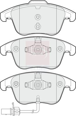 Apec Blue PD3242 Brake Pad Set, disc brake - 1