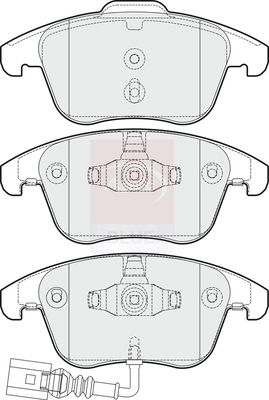 Apec Blue PD3243 Brake Pad Set, disc brake - 1