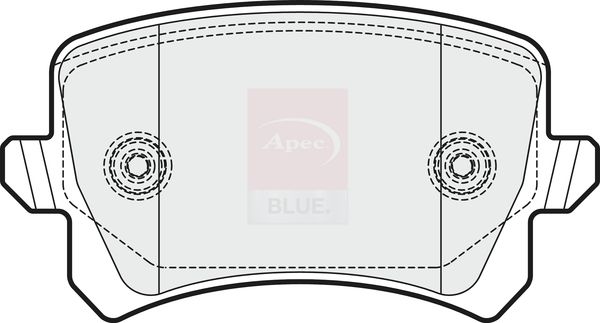 Apec Blue PD3244 Brake Pad Set, disc brake - 1