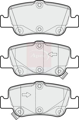 Apec Blue PD3251 Brake Pad Set, disc brake - 1