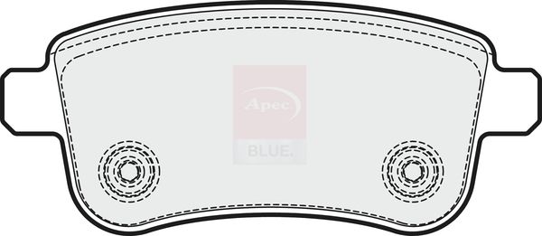 Apec Blue PD3254 Brake Pad Set, disc brake - 1