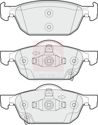 Apec Blue PD3255 Brake Pad Set, disc brake - 1