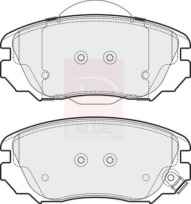 Apec Blue PD3257 Brake Pad Set, disc brake - 1