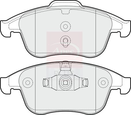 Apec Blue PD3261 Brake Pad Set, disc brake - 1