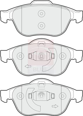 Apec Blue PD3262 Brake Pad Set, disc brake - 1