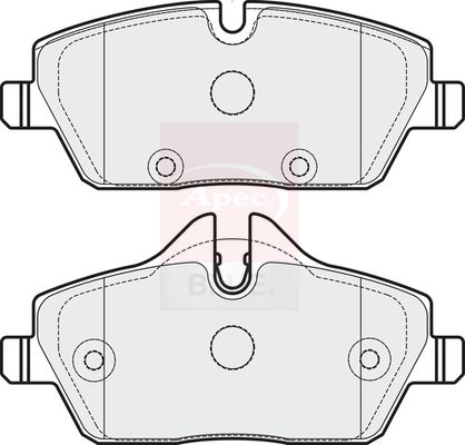 Apec Blue PD3266 Brake Pad Set, disc brake - 1