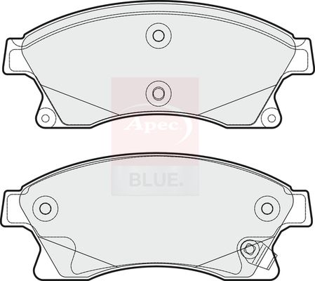 Apec Blue PD3267 Brake Pad Set, disc brake - 1