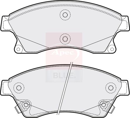 Apec Blue PD3267 Brake Pad Set, disc brake - 2