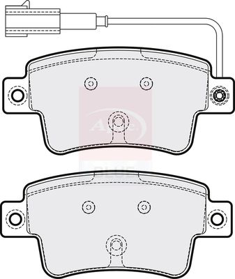 Apec Blue PD3270 Brake Pad Set, disc brake - 2