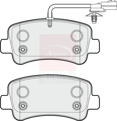 Apec Blue PD3271 Brake Pad Set, disc brake - 1