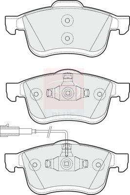 Apec Blue PD3273 Brake Pad Set, disc brake - 1