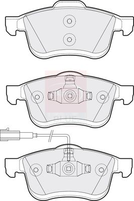 Apec Blue PD3273 Brake Pad Set, disc brake - 2