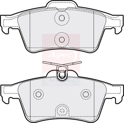 Apec Blue PD3277 Brake Pad Set, disc brake - 2