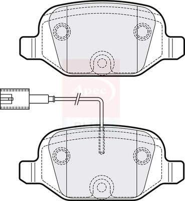 Apec Blue PD3278 Brake Pad Set, disc brake - 2