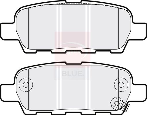 Apec Blue PD3280 Brake Pad Set, disc brake - 2