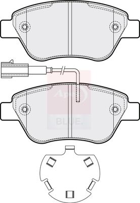 Apec Blue PD3281 Brake Pad Set, disc brake - 2