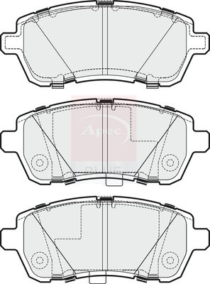 Apec Blue PD3284 Brake Pad Set, disc brake - 1