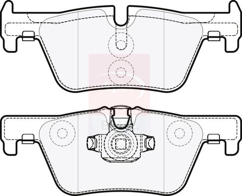 Apec Blue PD3286 Brake Pad Set, disc brake - 2