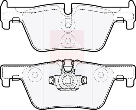 Apec Blue PD3286 Brake Pad Set, disc brake - 2