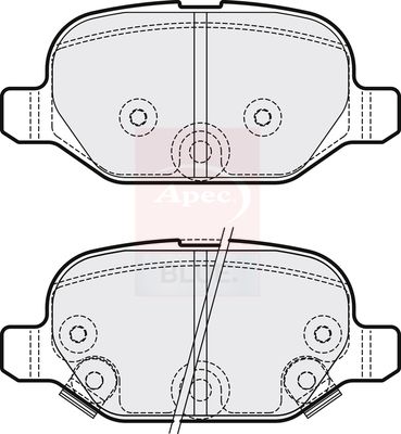 Apec Blue PD3289 Brake Pad Set, disc brake - 2