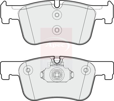 Apec Blue PD3290 Brake Pad Set, disc brake - 1