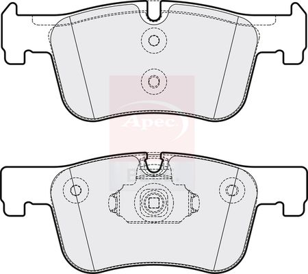 Apec Blue PD3290 Brake Pad Set, disc brake - 2